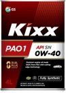 Kixx Моторное масло Kixx PAO1 0W-40, 4 л
