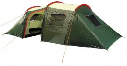 MimirOutDoor Палатка туристическая 4 местная с большим тамбуром MirCamping 1007-4, 2 комнаты для кемпинга