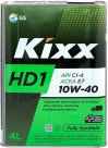 Kixx Моторное масло Kixx HD1 CI-4 10W-40, 4 л